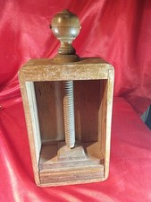 Alte Mehrfach Kartenpresse Holz 1945 Vintage (5631)