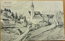 Dietramszell 1915 Landshut Dingolfing Adelspost Graf Arco auf Valley Adldorf