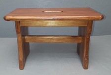 Alte Fußbank Stabil Holz Hocker Fußhocker Blumenhocker Deko P 262