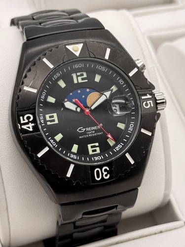 Greiner quarz herrenuhr - quarz, sterne