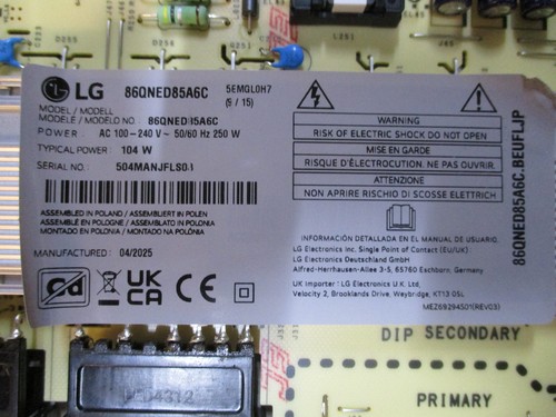 86qned85a6c netzteil - 86qned85a6c,
