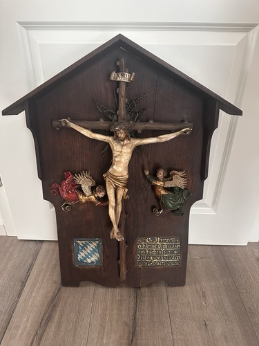 Wandkreuz kruzifix aus holz - wandkreuz,