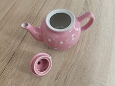 rosa weiße Punkte Teekanne - Tee Kanne - Kaffeekanne - Vintage - ca. 1 Liter