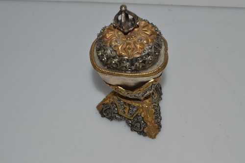 Skull cup bronze ritualtool - bronze,