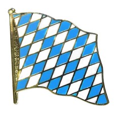 Bayern Flaggen Pin Raute - Oktoberfest Pin - Trachten Pin - Wiesn Anstecker
