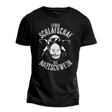 T-Shirt "SCHLAFSCHAF" Schaf Schlafschaf Antischwurbel Funshirt Metal Gothic