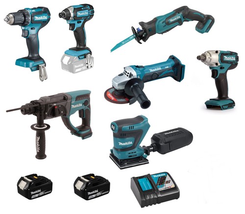 Makita akku combo set 18v - akku,