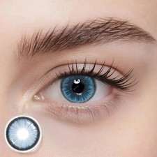 Blaue Kontaktlinsen ohne