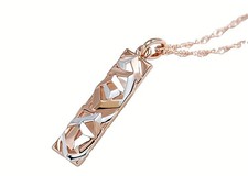 Halskette 585 Rosegold Silber