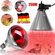 Profi Wärmestrahler mit Sparschalter | Set 250W Rotlichtlampe Wärmelampe