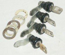 4 x Drehriegel für  Spind - Schaltschrank - Briefkasten u.s.w. -  Spindschloss