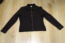 Strickjacke Lacoste 100 % Wolle. Braun. Größe 38.