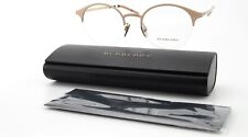 BURBERRY Brille B 1328 1236 51-20 140 Lady Style Creme Brown Gold Halbrand +Case