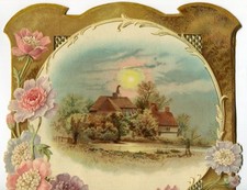 Oblaten scrap die cut chromo