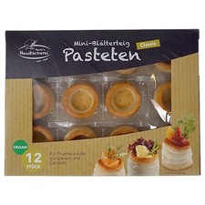 Mini blätterteig pasteten - mini, 12