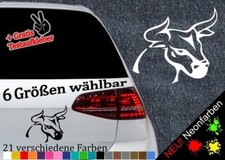 El Toro Aufkleber -6 Größen 21 Farben- Bulle Stier Rodeo Horn Spanien Bullhead