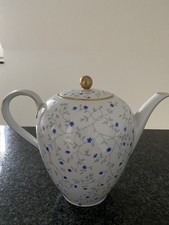 Porzellan Kaffeekanne mit Golddekor Vintage Zeh Scherzer