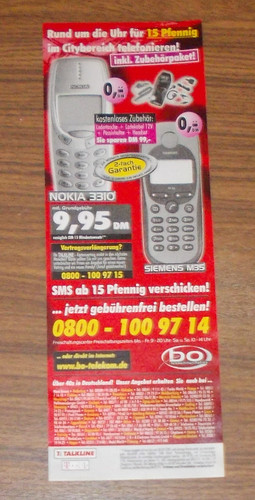 Seltene werbung telekom - bo,