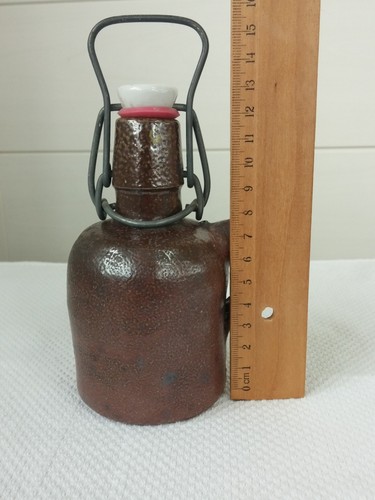 Steingut henkelflasche mit - steingut,