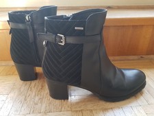 Geox Respira Stiefelette Größe 41 Leder/Rauhleder schwarz