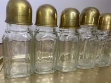 Vintage Apothekerflaschen Kräuter und Gewürze Glas Messing, Küche, Wohndeko,