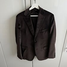 Herrensakko | Samtblazer von Tagliatore | dunkelbraun | Grösse L48