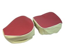 1 Paar Sitzbezüge weinrot/beige AWO Sport Einzelsitze