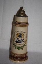 Seltener alter XXL Bierkrug 2 Liter Brauerei Lutz Kreuzwertheim Spessart