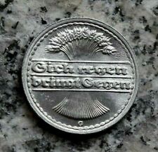 50 Pfennig 1922 G Alu Kursmünze Weimarer Republik - Top Erhaltung - Unc.