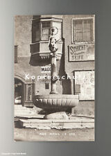 Ansichtskarte mit MAGGI EMAILSCHILD + weitere Reklame um 1911