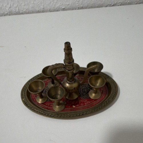 Ovales messing tablett - ovales,