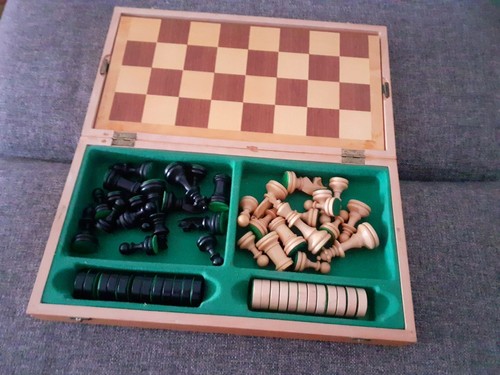 Holz schachspiel dame spiel - holz,
