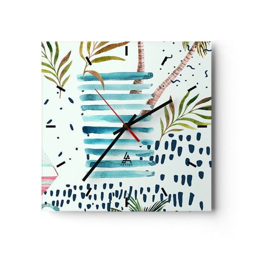 Modern wanduhr 30x30cm - wanduhr, analog