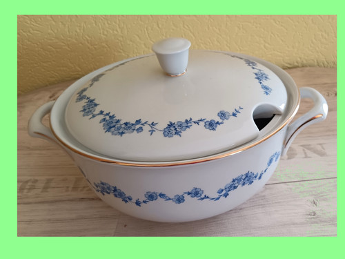 Suppenterrine blaue blumen - blaue,