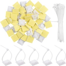 50 Stück Weiß Kabelbinder