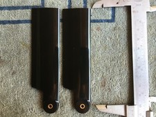 RC Heli Scale Heckrotorblätter; HeliTec Blattschmied; 105mm; Schwarz