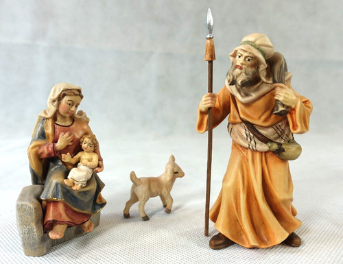 Handgeschnitzte krippenfiguren - handgeschnitzte,