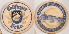 Brauerei Bitzer u. Schneider - historischer Bierdeckel / Bierfilz "Tailfinger"