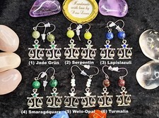 Sternzeichen-Ohrringe WAAGE Geburtsstein SEPTEMBER OKTOBER 1.2.3. Dekade Schmuck