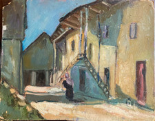::OIL PAINTING STREET VIEW IN