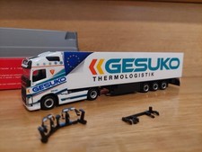 Herpa H0 1:87 Volvo FH Gl. Kühlkoffer-Sattelzug 2/3 GESUKO 307994 neuwertig