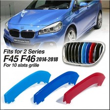 Für 2015-2018 BMW 2er F45 F46 Insert Frontgrill Kühlergrill Nieren M Farben Trim