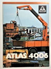 Prospekt LKW - Kran Atlas 4006