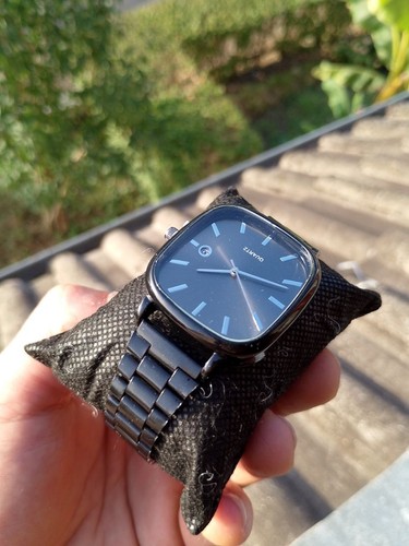 Herrenuhr quadratisch schwarz - quadratisch,