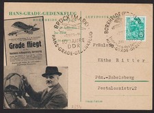 Hans-Grade-Gedenkflug 1959 "Borkheide - Brück"  Sonderganzsache !
