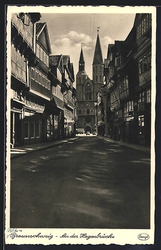 Ansichtskarte braunschweig an - ansichtskarte,
