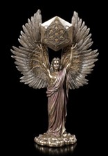 Metatron Figur - Herr der Engel mit Würfel | Veronese Dekofigur Skulptur H 35 cm