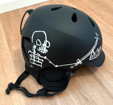 BERN Helm Snowboardhelm mit Kopfhörern WATTS / TJ Schneider Pro Model Skelett