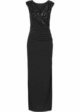 Jerseykleid mit Pailletten Gr