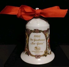 Hutschenreuther Porzellan Weihnachtsglocke 1992 Gasthaus Zur Gans - Ole Winther
